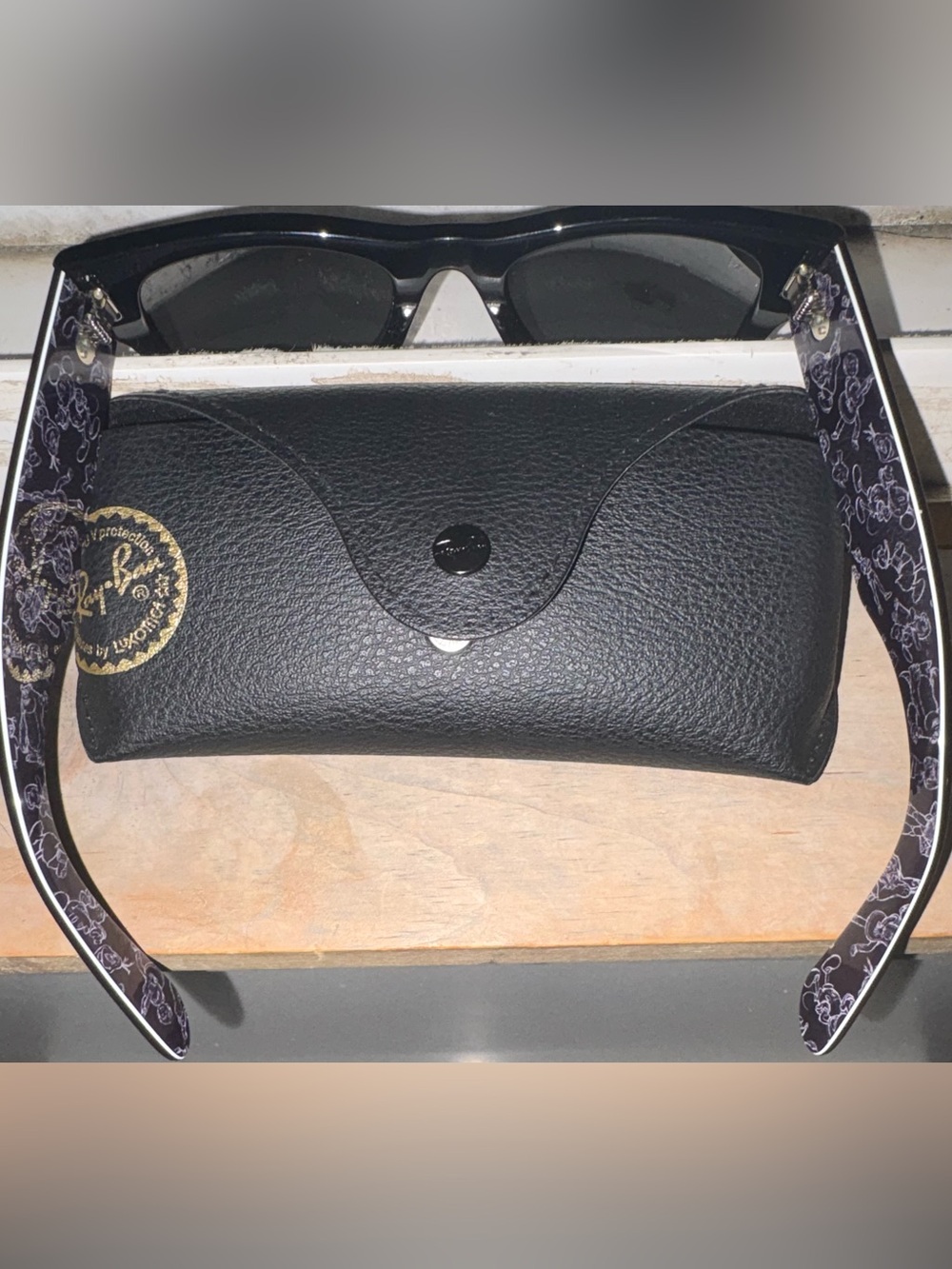 Disney 100th Anniversary Ray-Ban Black Frame Sunglasses